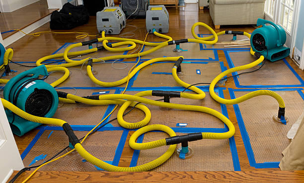 Professional Storm Water Damage Restoration technician working in Nashport, OH